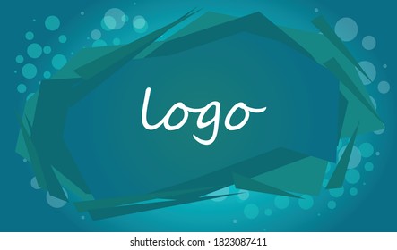 the vector background (abstract image) text logo