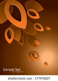 Vector Background. Abstract Leaves.