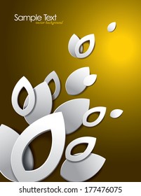 Vector Background. Abstract Leaves.