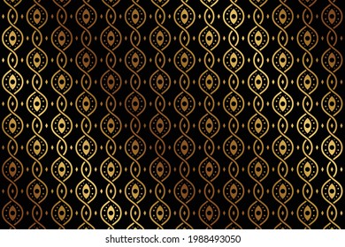 Vector background with abstract line. Dark and gold