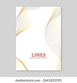 Vector background of abstract lines illustration