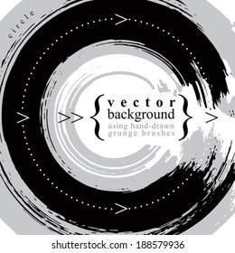 Vector background, abstract live style vector illustration, made using real ink hand-drawn grunge brushes, clear eps 8 vector.