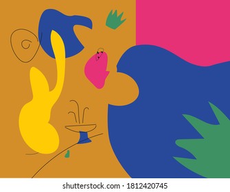 Vector background abstract modern art 