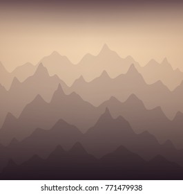 Vector background. Abstract mountains
