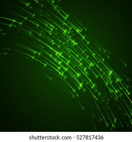 Vector background. Abstract neon glowing shapes. Digital graphic for brochure, website, flyer, print, poster, other design.