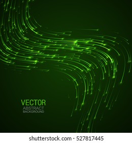 Vector background. Abstract neon glowing shapes. Digital graphic for brochure, website, flyer, print, poster, other design.