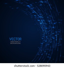 Vector background. Abstract neon glowing shapes. Digital graphic for brochure, website, flyer, print, poster, other design.