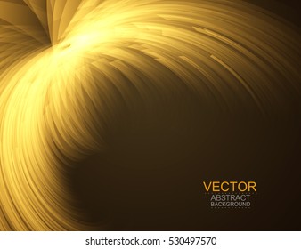 Vector background. Abstract neon glowing curves. Digital graphic.