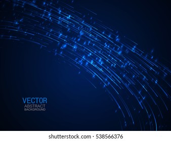 Vector background. Abstract neon glowing shapes. Digital graphic for brochure, website, flyer, print, poster, other design.