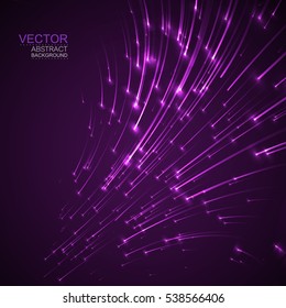 Vector background. Abstract neon glowing shapes. Digital graphic for brochure, website, flyer, print, poster, other design.