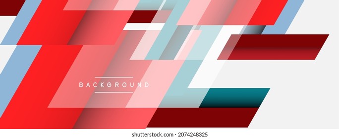 Vector background. Abstract overlapping color lines design with shadow effects. Illustration for wallpaper banner background or landing page