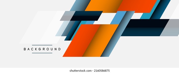Vector background. Abstract overlapping color lines design with shadow effects. Illustration for wallpaper banner background or landing page