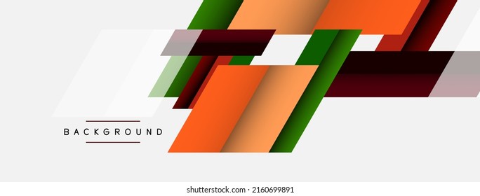 Vector background. Abstract overlapping color lines design with shadow effects. Illustration for wallpaper banner background or landing page