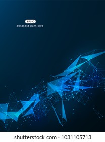 Vector background with abstract particles. EPS 10. You can easily change color.