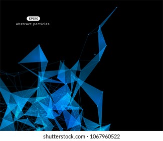 Vector background with abstract particles. EPS 10.