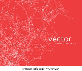 Vector background with abstract particles. EPS 10.