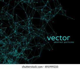 Vector background with abstract particles. EPS 10.