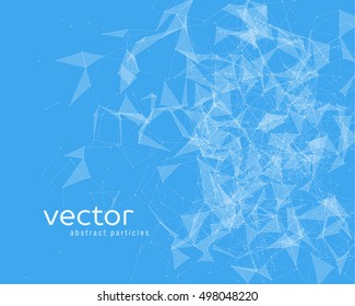 Vector background with abstract particles. EPS 10.