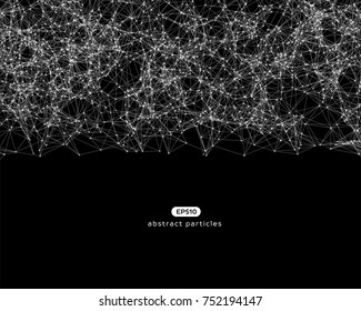 Vector background with abstract particles. EPS 10.