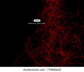 Vector background with abstract particles. EPS 10.