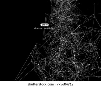 Vector background with abstract particles. EPS 10.