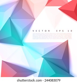 Vector background abstract polygon triangle. polygonal design geometrical