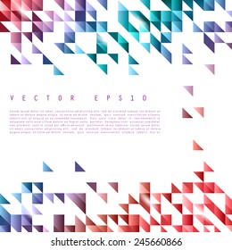 Vector background abstract polygon triangle. polygonal design geometrical