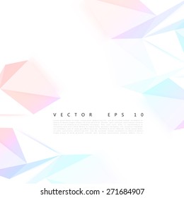 Vector background abstract polygon triangle. polygonal design geometrical