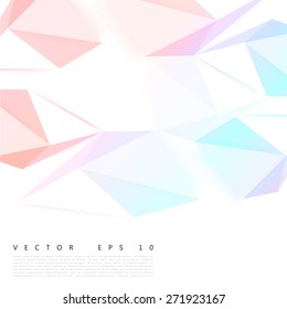 Vector background abstract polygon triangle. polygonal design geometrical