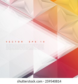 Vector background abstract polygon triangles. polygonal design geometrical