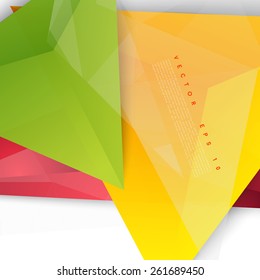 Vector background abstract polygon triangles. design geometrical
