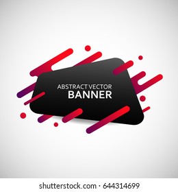 Vector background with abstract red shapes