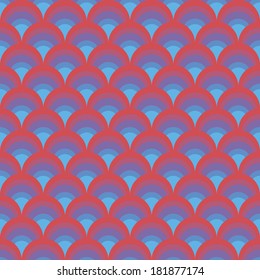 vector background, abstract seamless pattern with red; violet; blue elements, geometric design, vector illustration