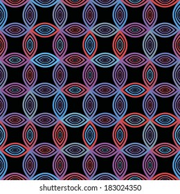 vector background, abstract seamless pattern with light red, violet, blue elements, geometric design, vector illustration