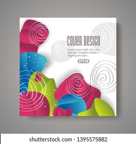 Vector background with abstract shape.