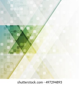 Vector background with abstract square composition and place for your content.