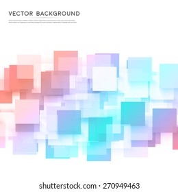 Vector background abstract squares. design and geometrical