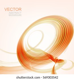 Vector background. Abstract swirl, isolated on white.