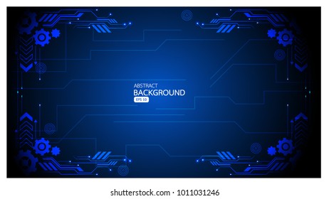 Vector background abstract technology communication and business concept in blue design for for your web site design map logo, app, ui vector eps10, concept Illustration.