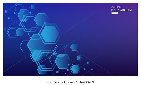 Vector background abstract technology communication and business concept in blue design for for your web site design map logo, app, ui vector eps10, concept Illustration.