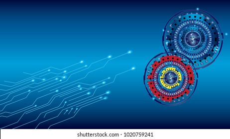 vector background abstract technology communication concept.