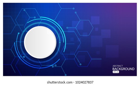 Vector background abstract technology communication and business concept in blue design for for your web site design map logo, app, ui vector eps10, concept Illustration.