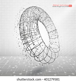 Vector background abstract technology communication concept