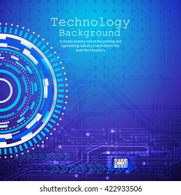 Vector background abstract technology communication concept.