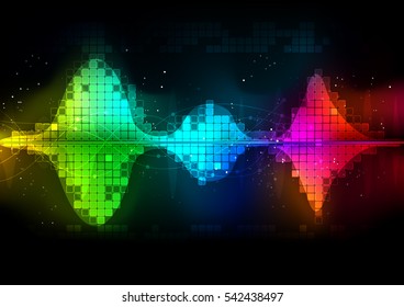 vector background abstract technology communication wave