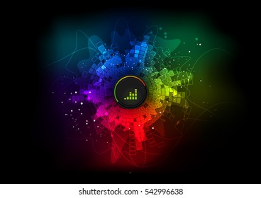 vector background abstract technology communication wave