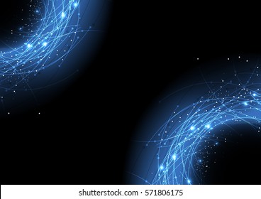 vector background abstract technology communication data Science