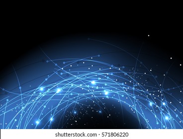 vector background abstract technology communication data Science