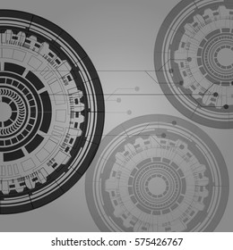 vector background abstract technology communication concept