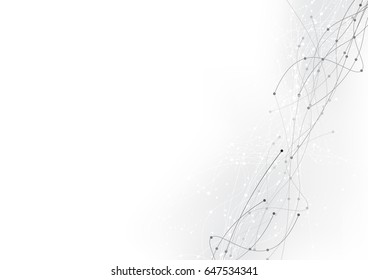 vector background abstract technology communication data Science